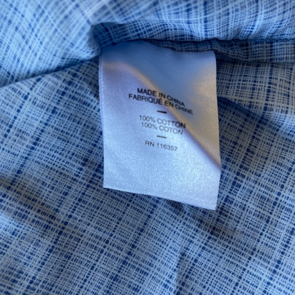 Zachary Prell Blue Short Sleeve Button Down Size Large - Picture 4 of 4